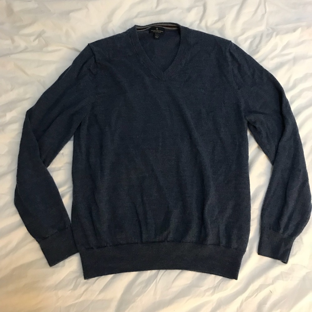 Brooks Brothers Marino Wool V-Neck